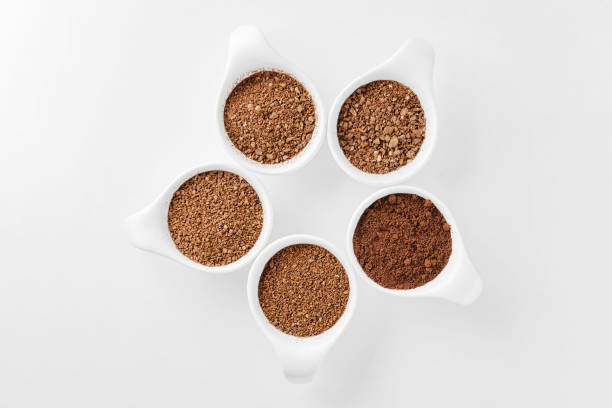 istock Five levels of ground coffee beans. 1242524559