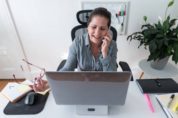 istock Woman working in a small office 1242607634