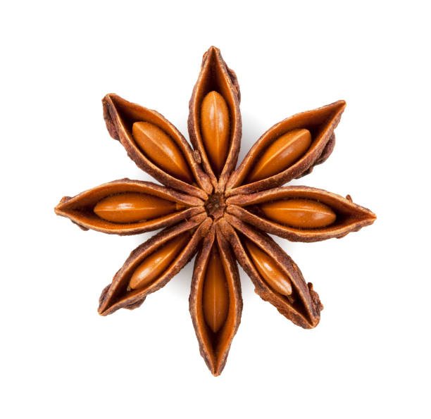 istock Star anise was placed on a white background 1242612183