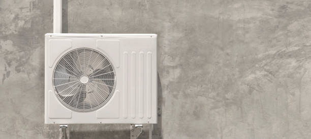 istock Air condition outdoor unit compressor install outside the house 1242615883