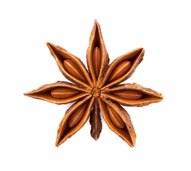 istock Star anise was placed on a white background 1242616911