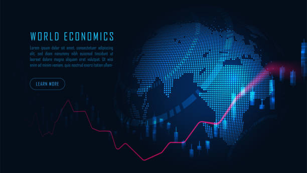 istock Stock market or forex trading graph in graphic concept 1242639136