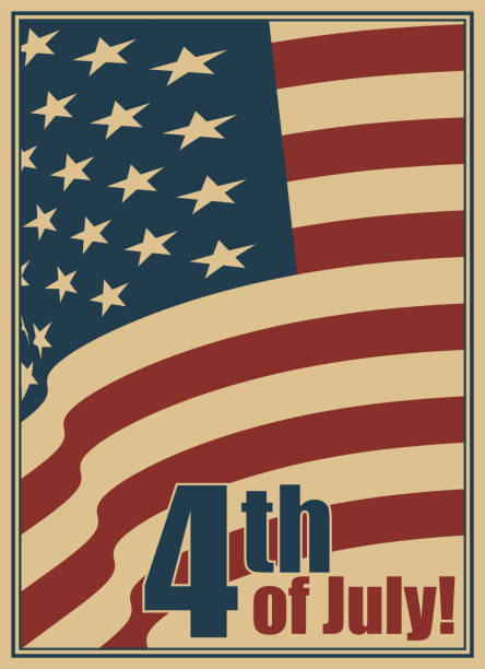 istock 4th of July, Independence Day Holiday Poster. 1242747718