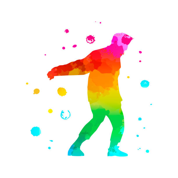 istock A male street dance hip hop dancer in silhouette 1242747733