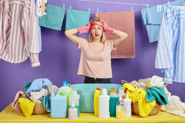 istock Good looking surprised girl keeping hands on her head. 1242783282