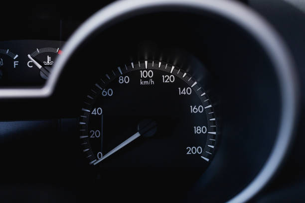 istock This car dashboard auto digital fast speed meter number kilometer km for control driving console indicator, mode detail panel for automobile automotive transport image. 1242840225