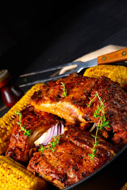 istock Rustic spare ribs from the oven 1242847305