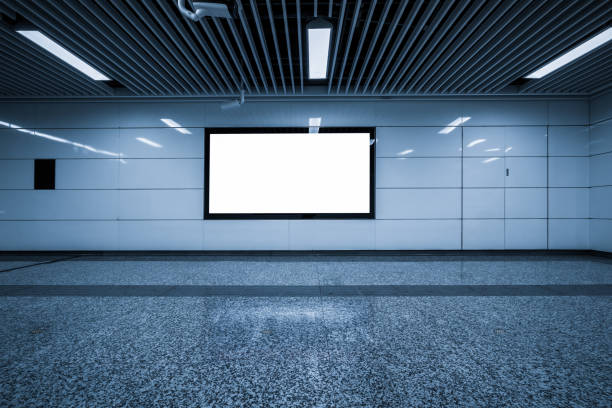 istock blank billboard on the wall in subway station channel 1242898901