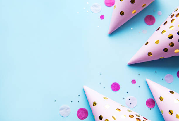 istock Happy birthday or party background 1242915093