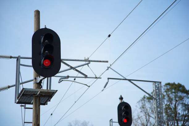 istock The red signal which turns on 1242970265