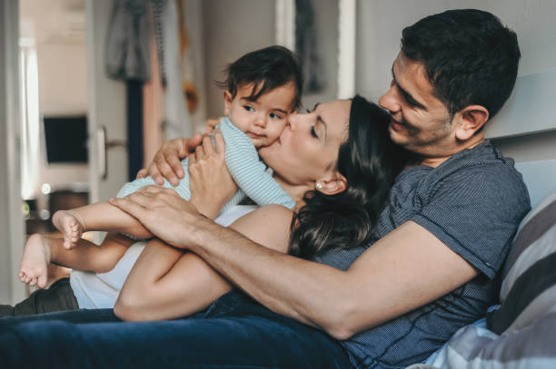 istock Millennial family with baby boy 1242976431