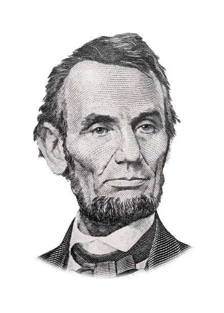 Grayscale Drawing of US President Abraham Lincoln