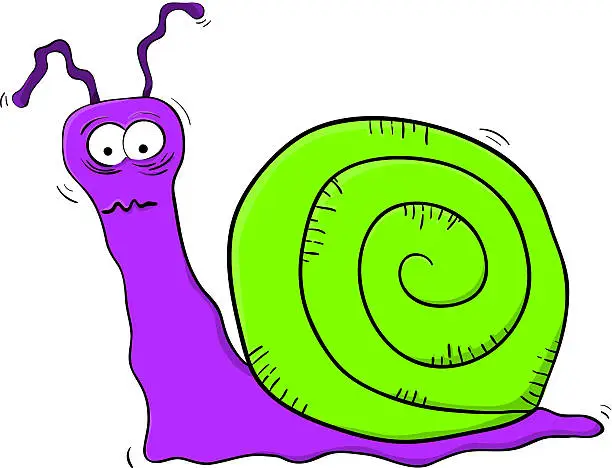 Vector illustration of Snail