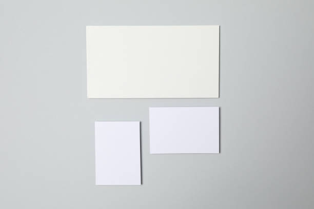 istock Mockup business brand template on light gray background, space for text 1243011647