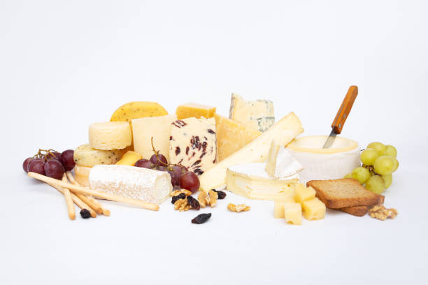 istock Heap of cheeses and healthy snacks 1243024456