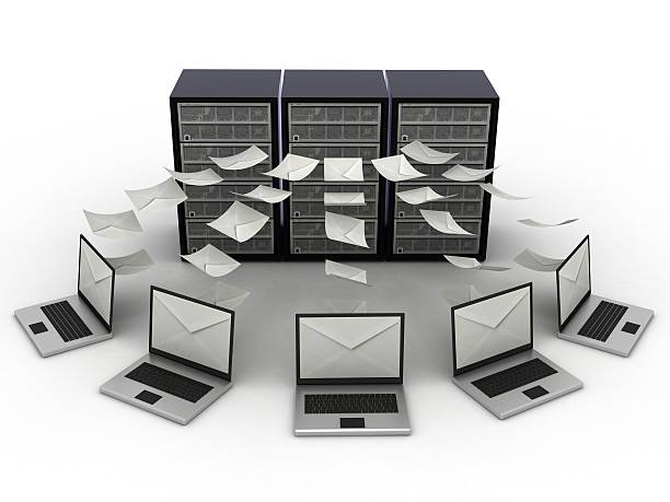 메일 서버 - filing documents mail data network server 뉴스 사진 이미지