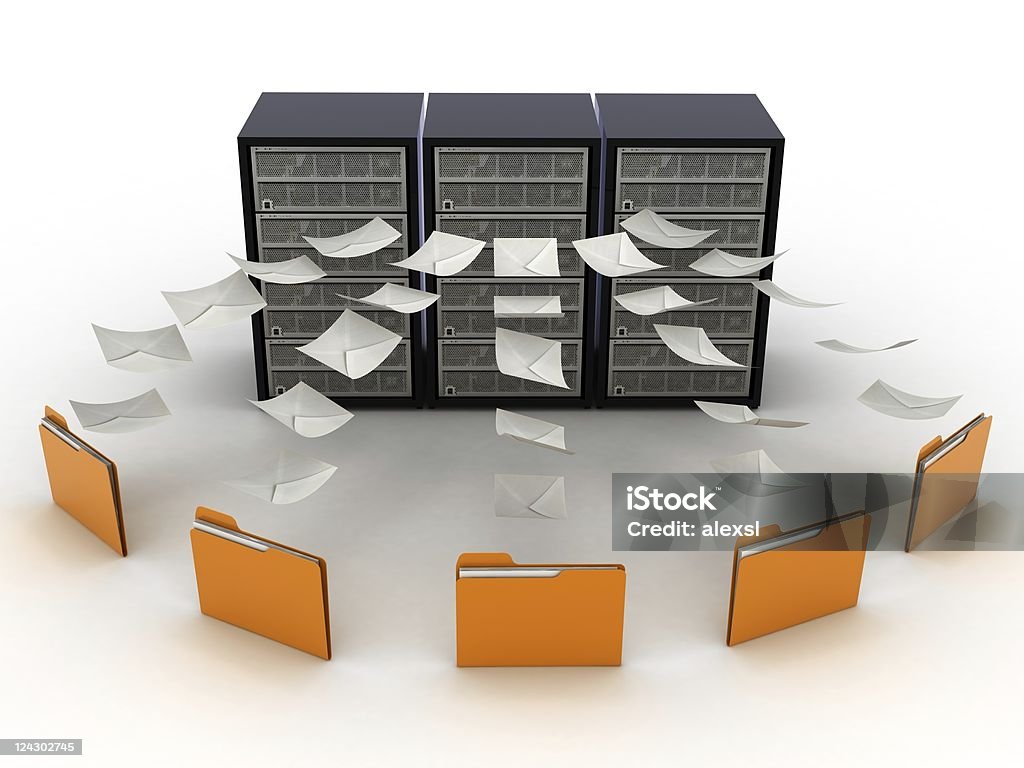 Computer Network Database Stock Photo - Download Image Now - Database ...
