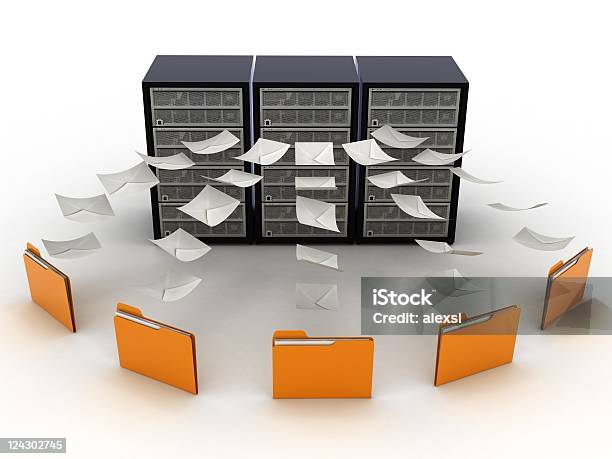 Computer Network Database Stock Photo - Download Image Now - Database ...