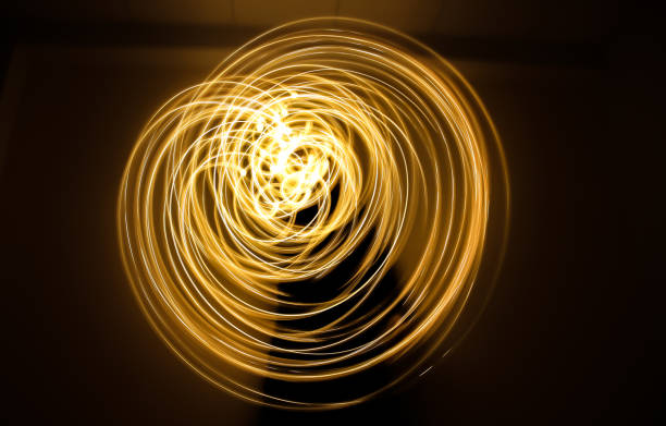 istock Freeze light photo. Abstract pattern background in circle shape. 1243043422