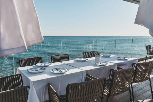 istock Dinner in front of the sea 1243052178