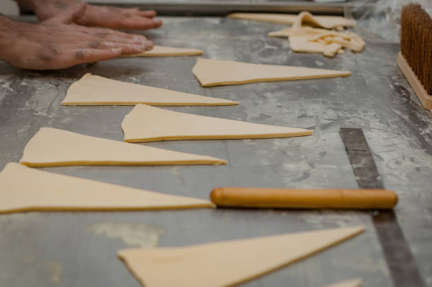 istock The process of making croissants in a bakery. 1243056001