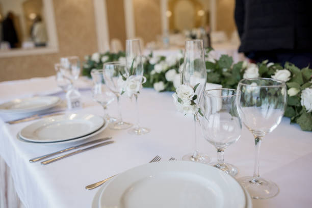 istock decor of wedding table on holiday in restaurant 1243058793