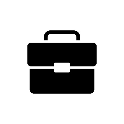 brief case - suit case icon vector design template