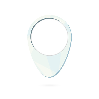 Point Map Blue Blue Map Point Symbol Map Marker With Shadow Stock Illustration ...