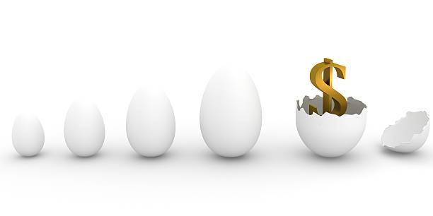 Investment Growth  golden nest egg taxes stock pictures, royalty-free photos & images