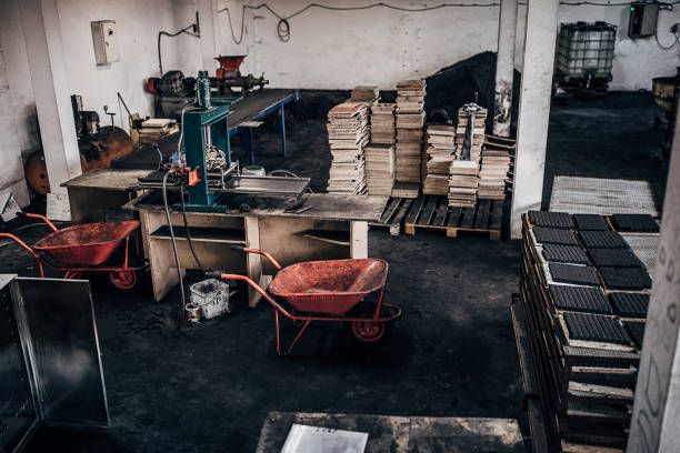 istock Coal for hookah production line factroy 1243126087
