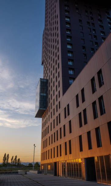 istock modern architecture. Skyscraper for business offices 1243157087