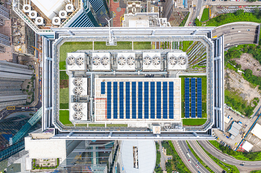 Rooftop solar system in Hong Kong