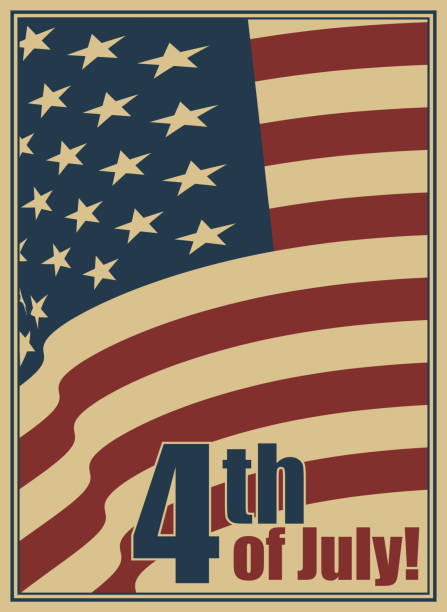 istock 4th of July, Independence Day Holiday Poster. 1243182389