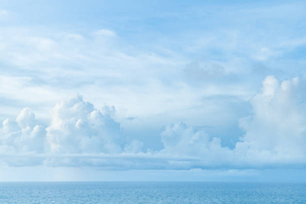 istock Bali beach scene - turquoise Indian ocean and cloudy sky. 1243182943