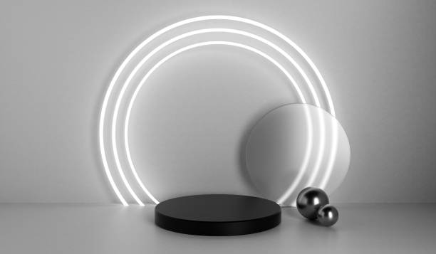 istock Scene with Geometrical Shapes 1243239459