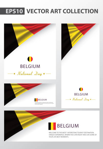 比利時色彩背景收藏,比利時國旗(向量藝術) - 比利時國旗 幅插畫檔、美工圖案、卡通及圖標