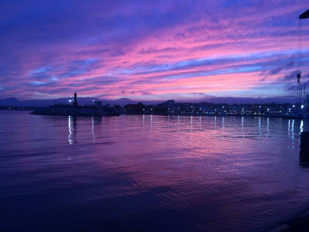 istock Pink Sunset in Cambrils, Spain 1243247032