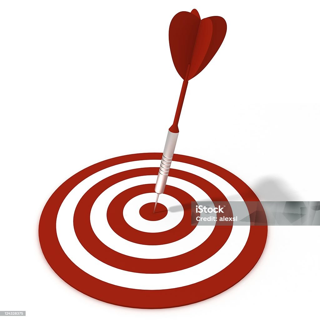 Dart on Target  Accuracy Stock Photo