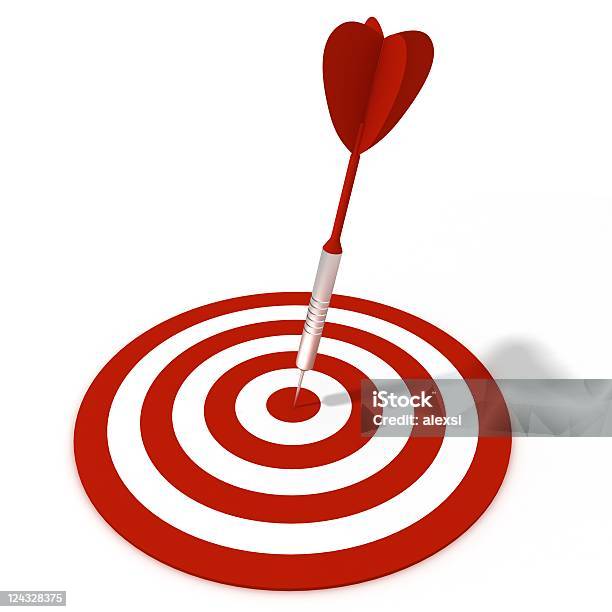 Dart On Target Stock Photo - Download Image Now - Accuracy, Bull's-Eye, Business