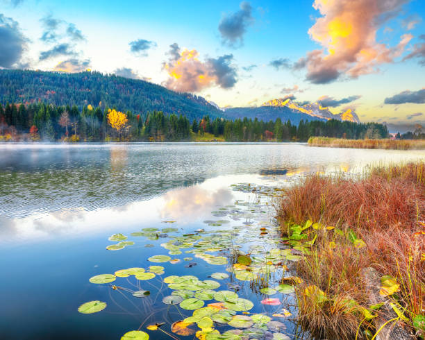 istock Marvelous view of Wagenbruchsee (Geroldsee) 1243289212
