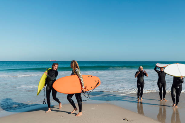 istock Female Surfing Friends 1243289218