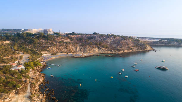 istock Aerial Konnos beach, Protaras, Cyprus 1243303750