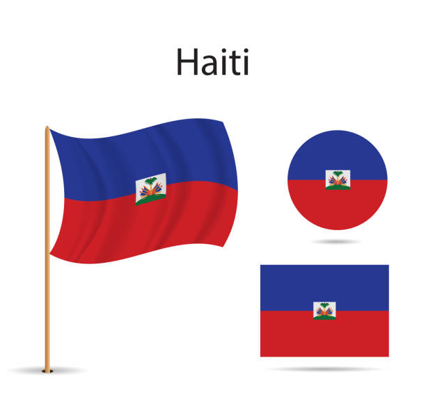 Bandera Haitiana Ilustraciones - Banco de fotos e imágenes de stock - iStock