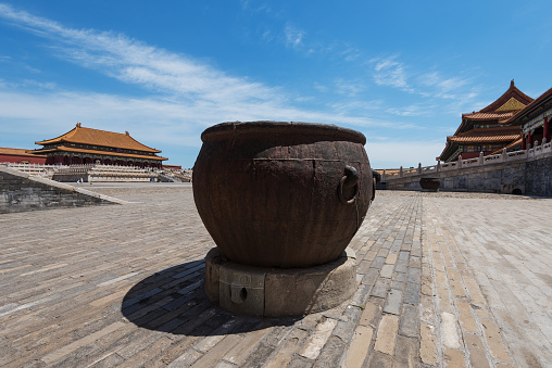 Bronze pot in the Forbidden City