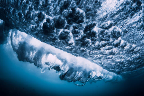 istock Ocean wave underwater. Ocean textures in underwater 1243376739
