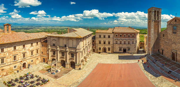 istock Montepulciano, a medieval and renaissance hill town. 1243413621