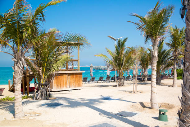 istock Dubai, United Arab Emirates 03 06 2020: La Mer from Meraas Beach. editorial 1243451072