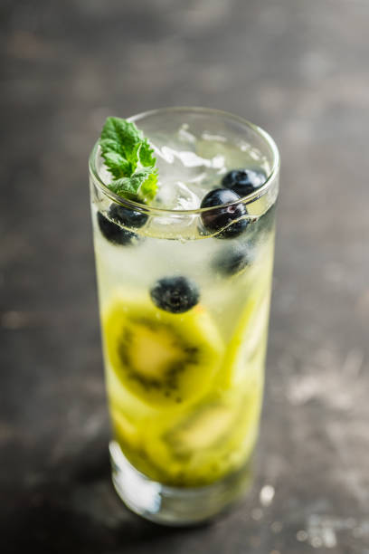 istock Blueberry cocktail with kiwi fruit 1243468898