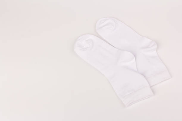 istock White cotton socks isolated on white background 1243476613