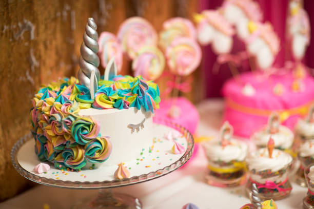 istock Interior decoration for a kids child birthday 1243482441